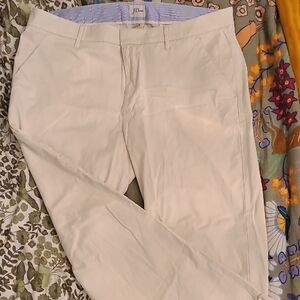 J. Crew Boyfriend Cream Chinos Classic Cotton Blend